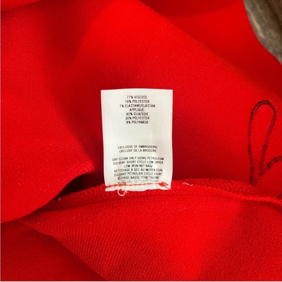 OSCAR DE LA RENTA Embroidered Floral Knit Fit-&-Flare Dress NEW - Picture 7 of 7